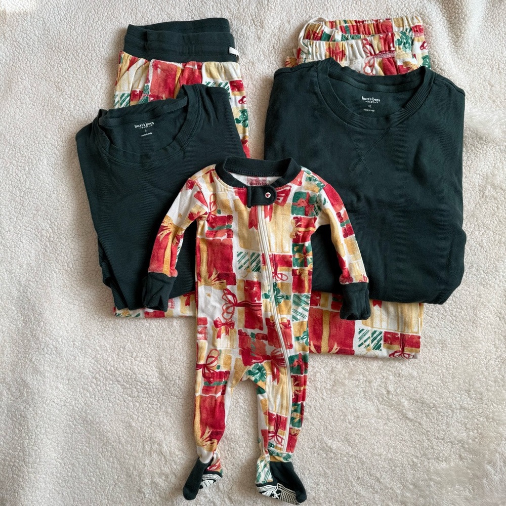 Burt’s Bees Baby All Wrapped Up Organic Cotton Matching Family Pajamas - Bundle